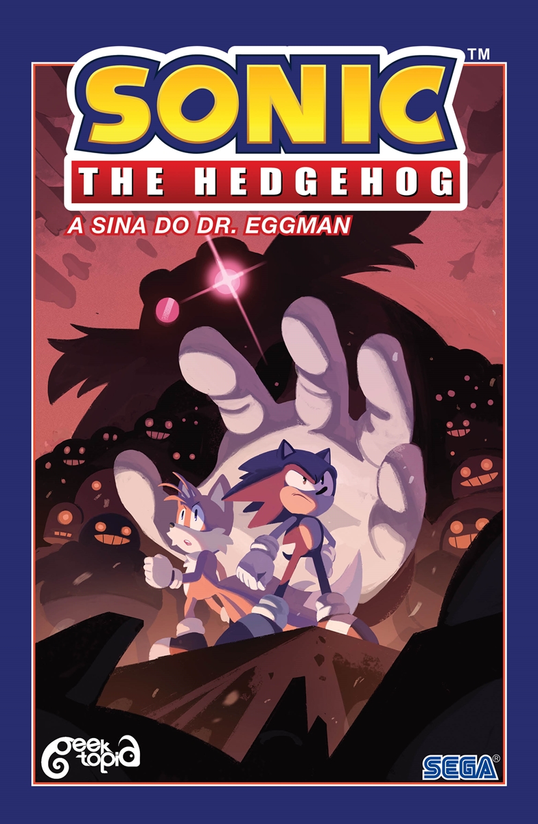 Sonic the Hedgehog está pronto para a aventura livro de colorir