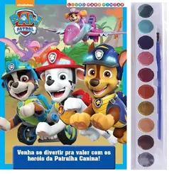 Patrulha Canina Livro para Pintar com Aquarela