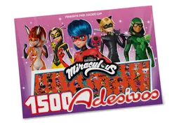 Miraculous Ladybug Prancheta para Colorir com 1500 Adesivos