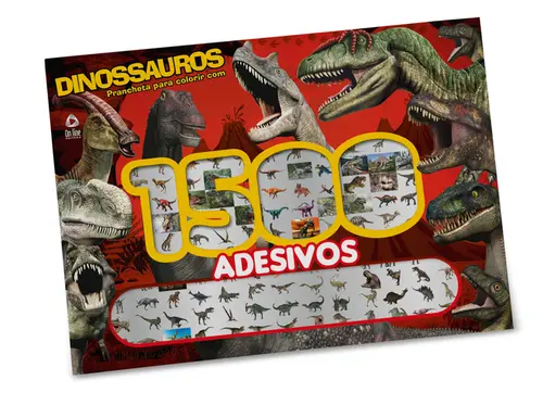 Dinossauros Prancheta para Colorir com 1500 Adesivos