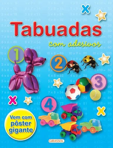 Tabuadas com Adesivos (Capa Azul)