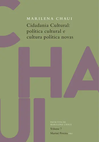 Cidadania Cultural: Política Cultural e Cultura Política Novas