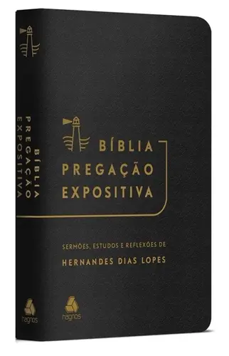 Bíblia Pregação Expositiva  Luxo Preto