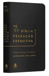 Bíblia Pregação Expositiva  Luxo Preto
