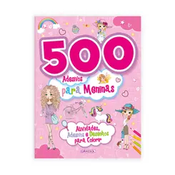 500 Adesivos para meninas - rosa
