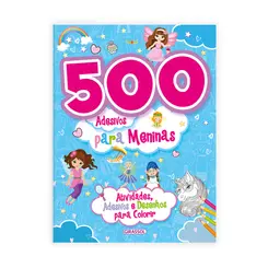 500 Adesivos para meninas - azul