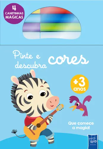 Pinte e Descubra Cores: Zebra