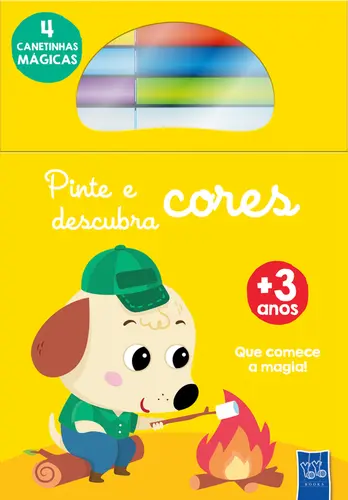 Pinte e descubra cores: Cachorro