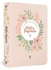 Biblia Aec Letra Gigante Salmão Flores