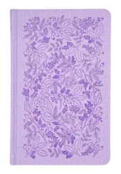 Bíblia Sagrada Slim ACF, Luxo, Couro-Soft Sobre Capa Dura, Lavanda, Jardim