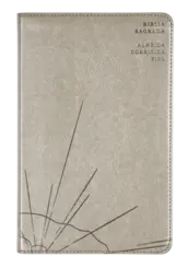 Bíblia Sagrada Slim ACF, Luxo, Couro-Soft, Cinza