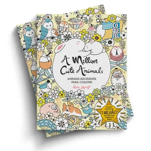 A Million Cute Animals Animais Adoráveis para Colorir