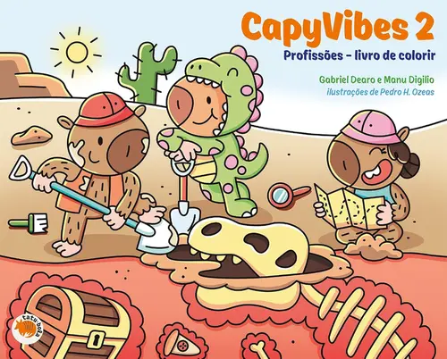 CapyVibes 2: Profissões - Livro de colorir