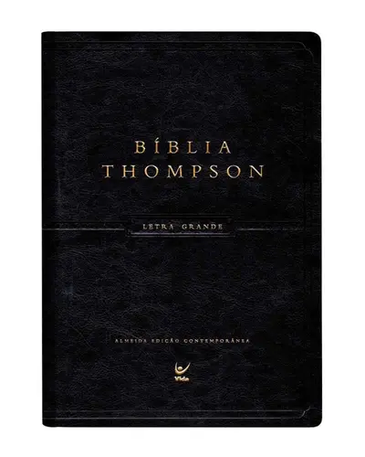 Biblia Thompson AEC: Letra grande (capa luxo preta pu com indice)