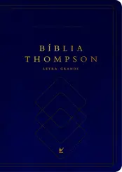 Biblia Thompson AEC: Letra grande capa azul com índice