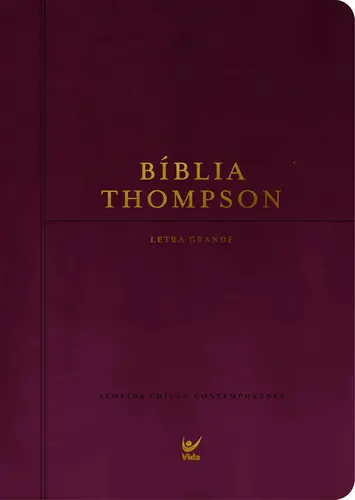 Biblia Thompson AEC: Letra grande capa vinho com índice