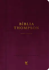 Biblia Thompson AEC: Letra grande capa vinho com índice