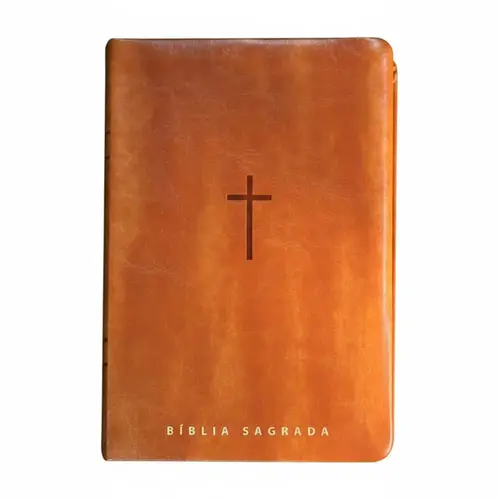 Biblia sagrada NVT: Letra gigante caramelo