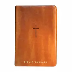 Biblia sagrada NVT: Letra gigante caramelo