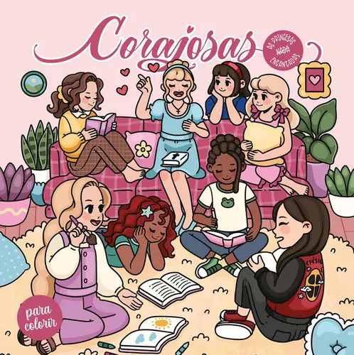 Corajosas para colorir