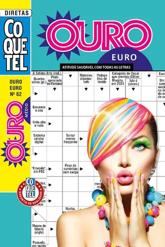 Palavras-cruzadas diretas: Coquetel ouro euro Nº 62 Nível médio