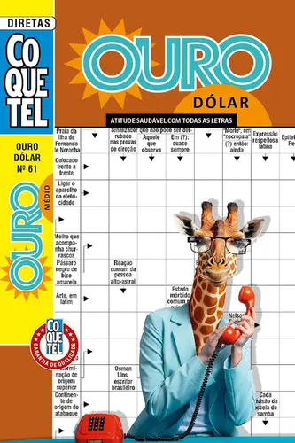 Palavras-cruzadas diretas: Coquetel ouro dólar Nº 61 Nível médio