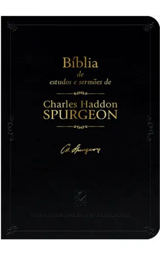 Biblia de estudos e sermões de Spurgeon (capa preta)