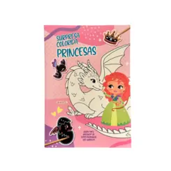 Surpresa colorida: Princesas (Raspe para descobrir as cores escondidas nos adesivos!)