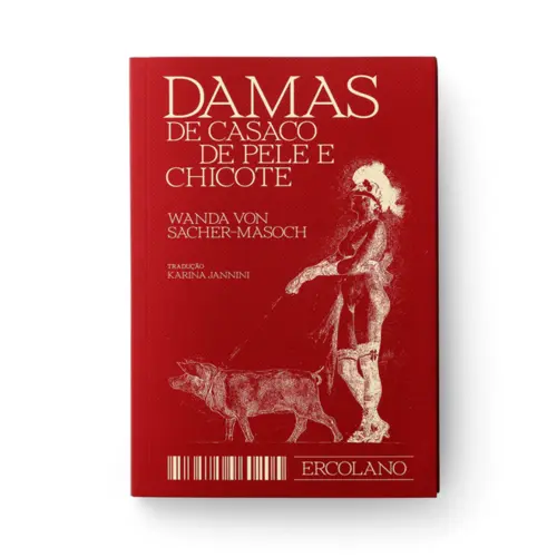 Damas de casaco de pele e chicote