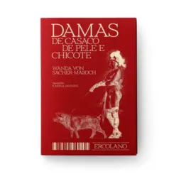 Damas de casaco de pele e chicote